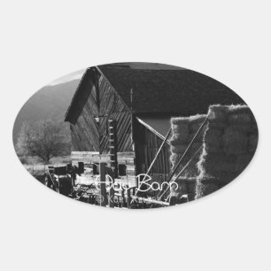 Hay Barn Ovale Sticker