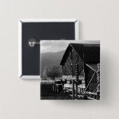 Hay Barn Vierkante Button 5,1 Cm (Voorkant /achterkant)