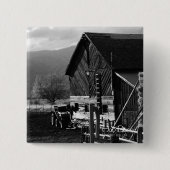 Hay Barn Vierkante Button 5,1 Cm (Voorkant)