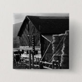 Hay Barn Vierkante Button 5,1 Cm (Voorkant)