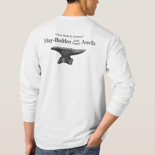  Hay-Budden Anvil Blacksmithing T-shirt (Achterkant)