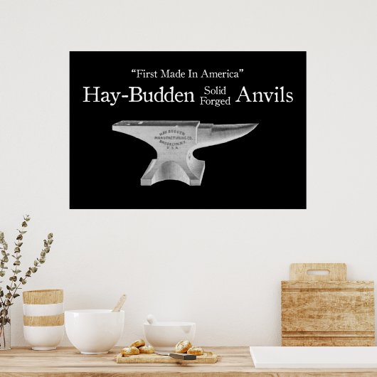  Hay-Budden Anvil Poster (Keuken)
