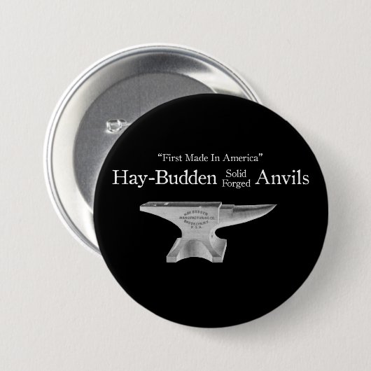  Hay-Budden Anvil Ronde Button 7,6 Cm (Voorkant /achterkant)