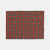 Hay Clan Rood, Groen, en Witte Tartan Fleece Deken (Voorkant (Horizontaal))