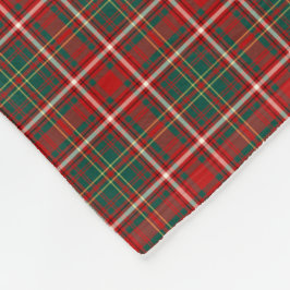 Hay Clan Rood, Groen, en Witte Tartan Fleece Deken