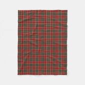 Hay Clan Rood, Groen, en Witte Tartan Fleece Deken (Voorkant)