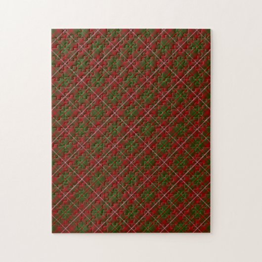 Hay Clan Tartan Plaid Pattern Legpuzzel (Verticaal)