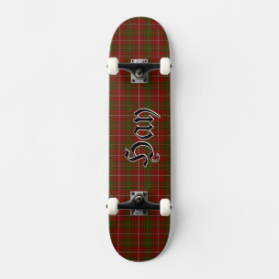 Hay Clan Tartan Schotse Plaid Rood Persoonlijk Skateboard