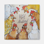 Hay dames! magneet (Voorkant)