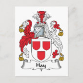 Hay Family Crest Briefkaart (Voorkant)