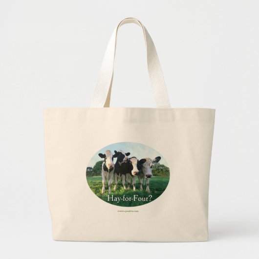 Hay-for-Vier Grote Tote Bag (Voorkant)