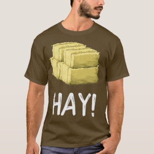 Hay Funny Farming Bale van Hay T-shirt