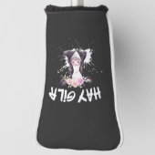 Hay Girl Farmer Funny Cattle Koe Boerderij Lovers Golfheadcover (Draai 90)