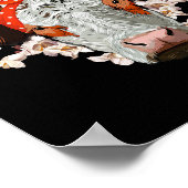 Hay Girl Heifer Farmer Koe Bandana Poster (Hoek)