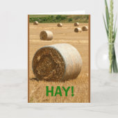 HAY!  Happy Vaderdag Kaart (Voorkant)