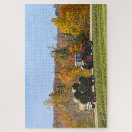 Hay Hauling in Vermont in het najaar Legpuzzel