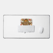 Hay Herfst Highland Koe Leopard Thanksgiving Heife Bureaumat (Keyboard & Muis)