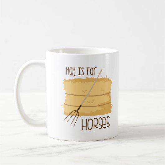 Hay is voor paarden koffiemok (Links)