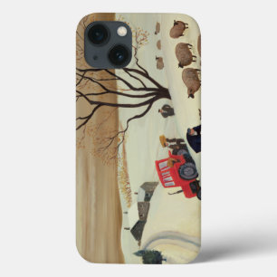 Hay naar de schapen brengen door tractor Case-Mate iPhone case