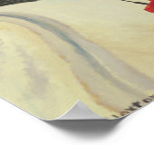 Hay naar de schapen brengen door tractor poster (Hoek)