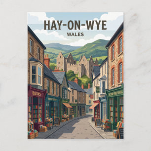Hay-on-Wye Wales Briefkaart