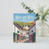 Hay-on-Wye Wales Briefkaart (Staand voorkant)