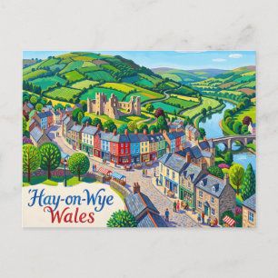 Hay-on-Wye Wales Briefkaart