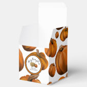 Hay pompoen Baby shower Bedankdoosjes (Geopend)