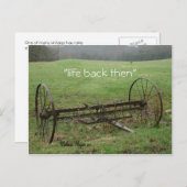 Hay Rake - pas aan Briefkaart (Voorkant / Achterkant)