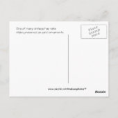 Hay Rake - pas aan Briefkaart (Achterkant)