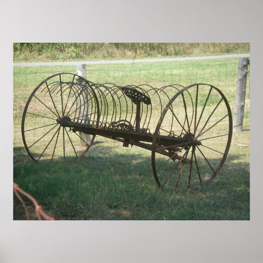 Hay Rake Poster (Voorkant)