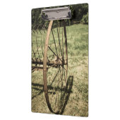 Hay Rake Wheel Aged Klembord (Links)