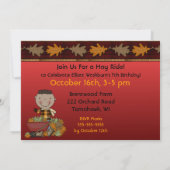 Hay Ride Herfstfeest Uitnodigen - Afro-Amerikaanse Kaart (Achterkant)