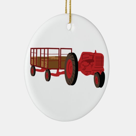 Hay Ride Keramisch Ornament (Rechts)