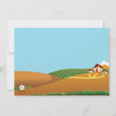 Hay Ride Photo Invitation Kaart (Achterkant)