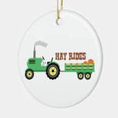 Hay Rides Keramisch Ornament (Links)