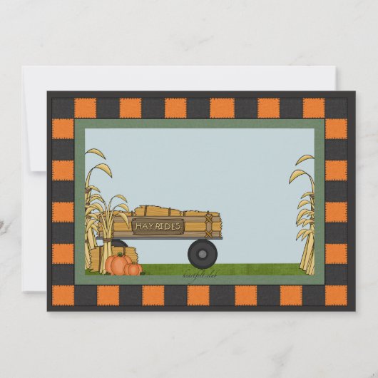 Hay Rides Uitnodiging (Achterkant)