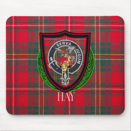 Hay Schotse Clan Tartan & Crest Muismat