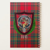 Hay Schotse Clan Tartan & Crest Planner (Achterkant)