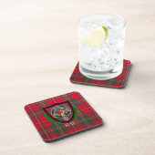 Hay Scottish Clan Tartan & Crest Bier Onderzetter (Rechterzijde)