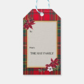 Hay Scottish Clan Tartan & Crest Cadeaulabel (Achterkant)