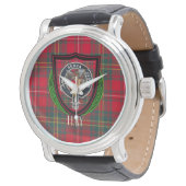 Hay Scottish Clan Tartan & Crest Horloge (Gekanteld)