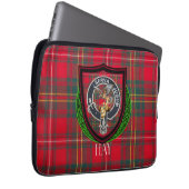 Hay Scottish Clan Tartan & Crest Laptop Sleeve (Voorkant Rechts)