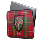 Hay Scottish Clan Tartan & Crest Laptop Sleeve (Voorkant Links)