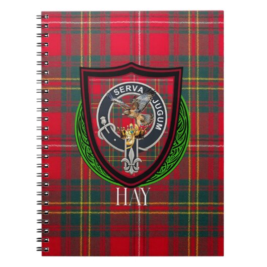 Hay Scottish Clan Tartan & Crest Notitieboek (Voorkant)