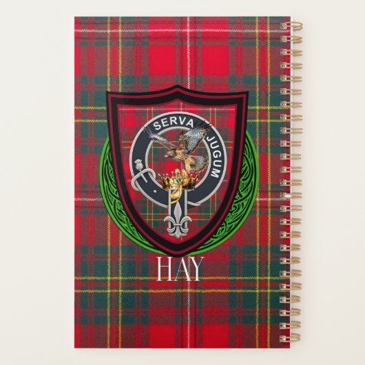Hay Scottish Clan Tartan & Crest Planner (Achterkant)