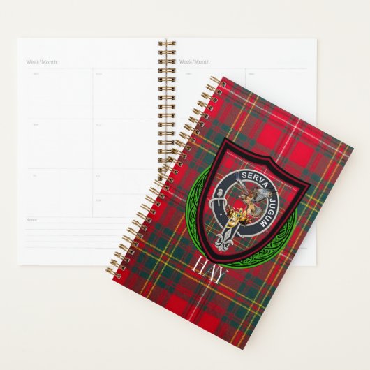 Hay Scottish Clan Tartan & Crest Planner (Display)