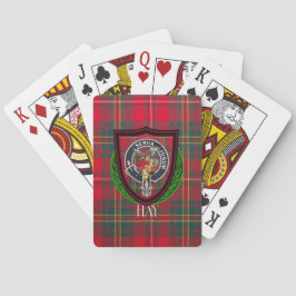 Hay Scottish Clan Tartan & Crest Pokerkaarten