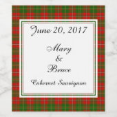 Hay Scottish Wedding Wine Label Wijn Etiket (Enkel label)