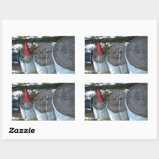 Hay Snowman Sticker (Vel)